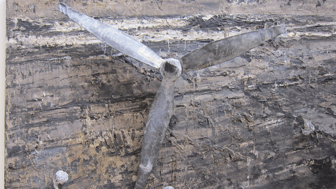 Anselm Kieffers Werk:Glaube, Hoffnung, Liebe.